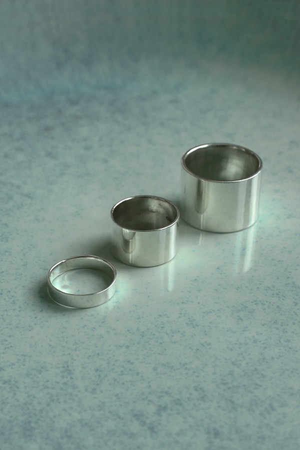 Кольцо из серебра на фалангу Plain