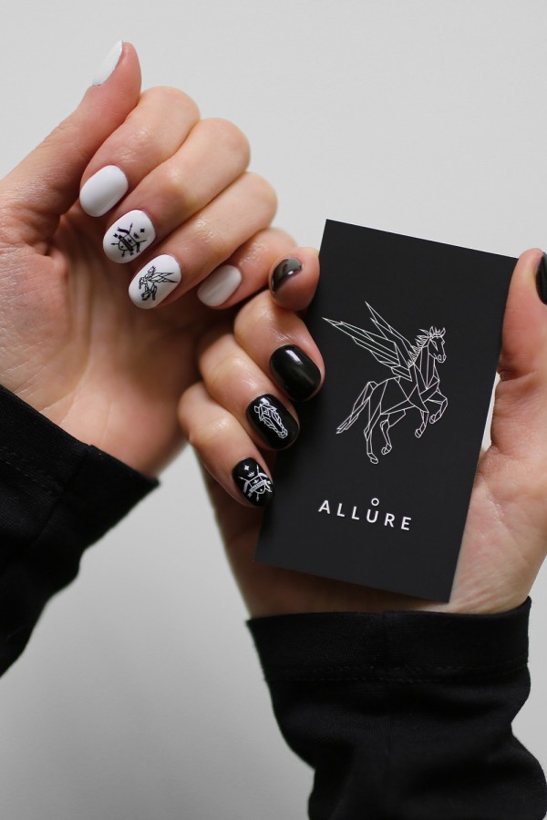 Stickers for nails Black & White