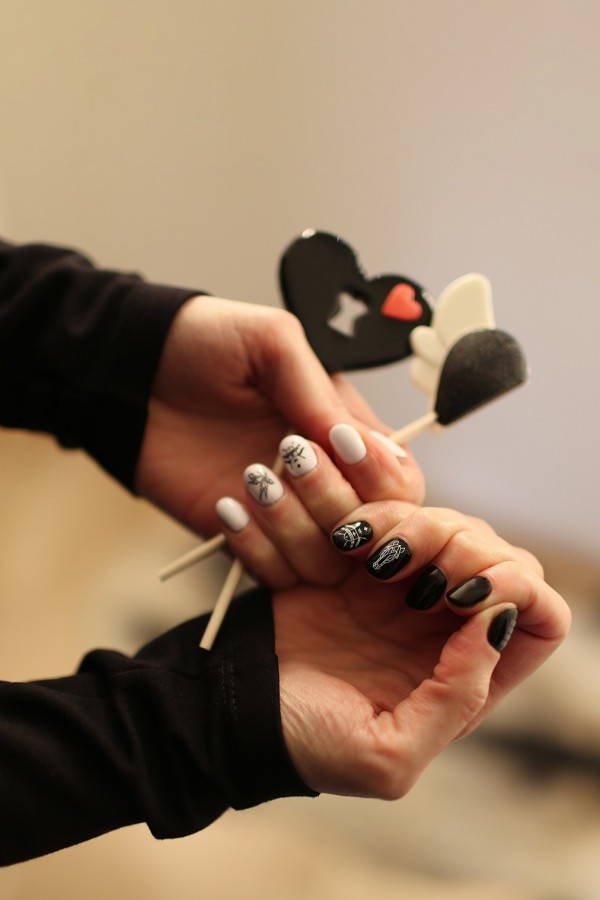 Stickers for nails Total Black