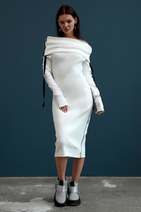 Dress Twee Blanc