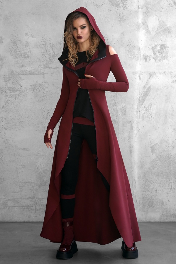 Dress Cardigan Poison Storm Bordo