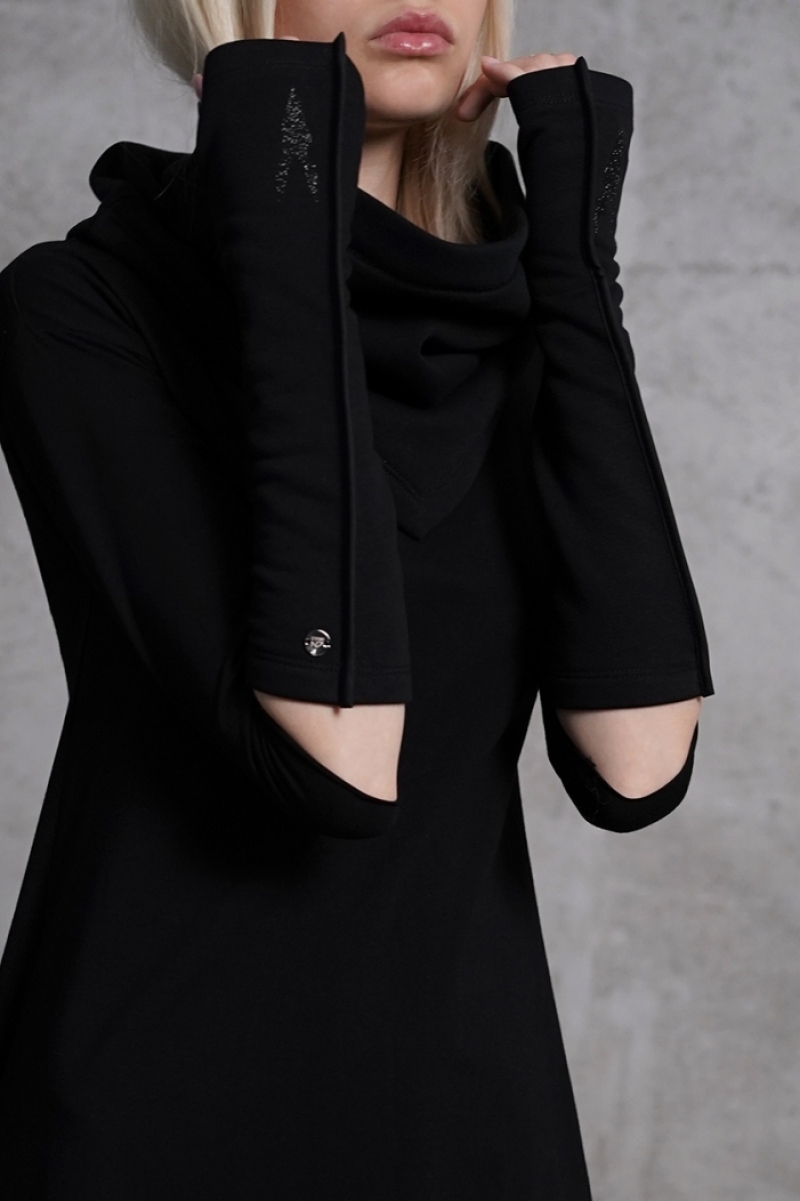 Перчатки Warm Up Black Shine Logo