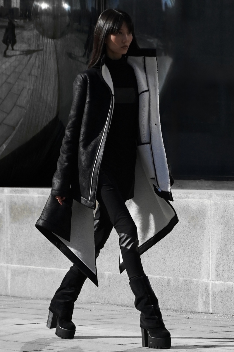 Дублёнка Антарес черная