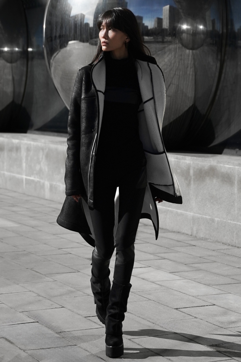 Дублёнка Антарес черная