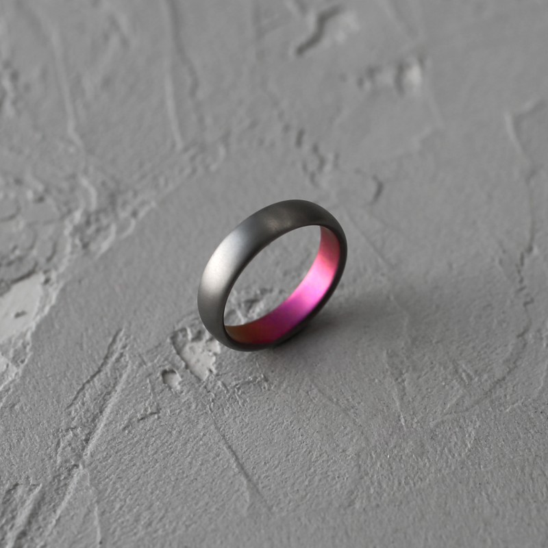 Титановое кольцо Pink Cloud