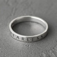 Серебряное кольцо Fearless