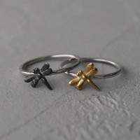 Серебряное кольцо с чернением Dragonfly