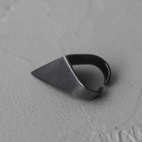 Серебряное кольцо на фалангу с чернением Alfa